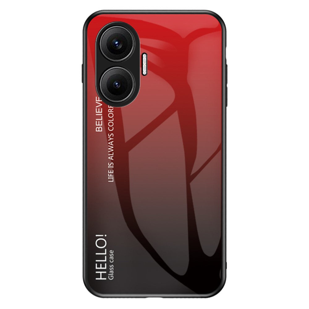 For Xiaomi Poco F7 5G / Redmi Turbo 4 Pro 5G Case Anti-Scratch Tempered Glass + PC + TPU Phone Cover