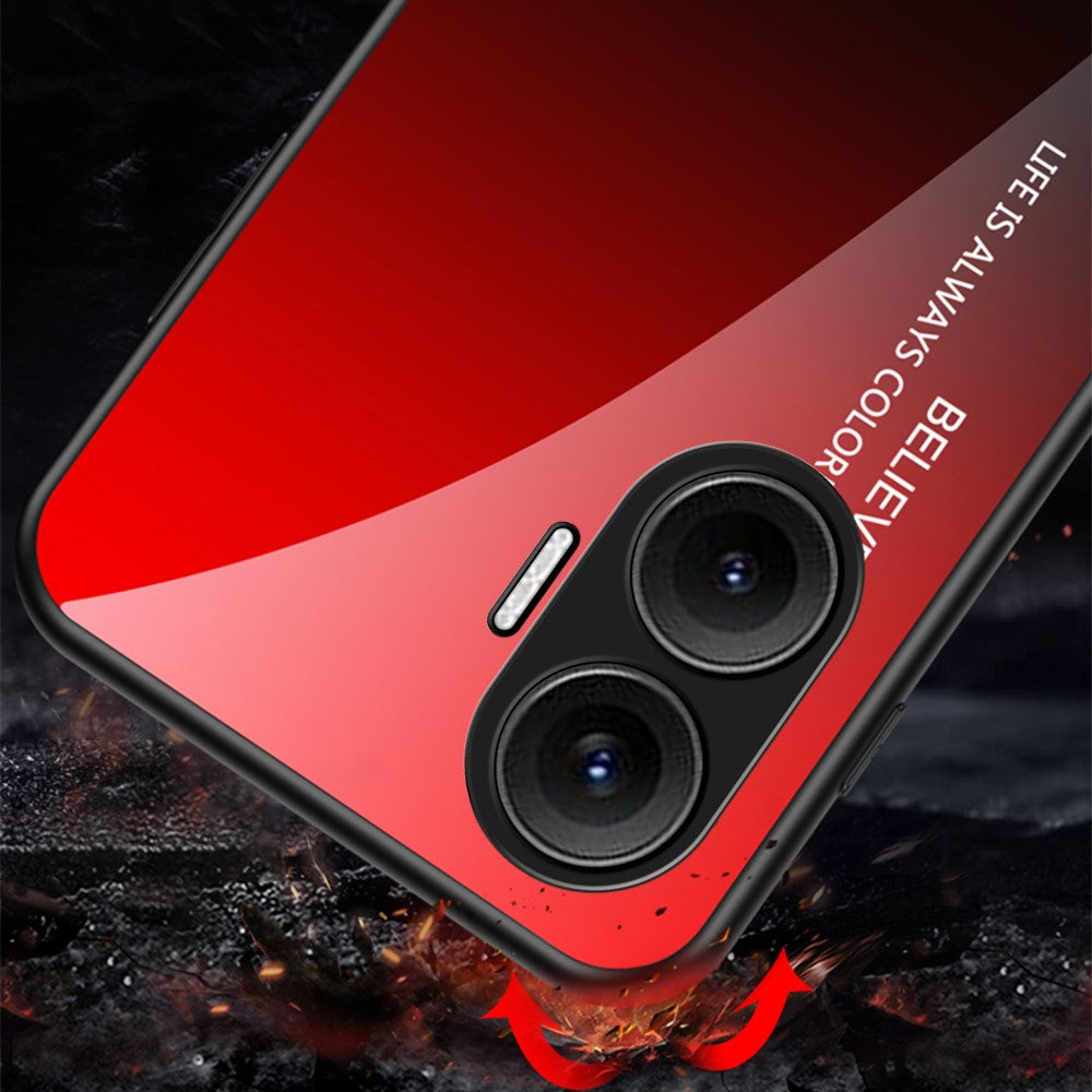For Xiaomi Poco F7 5G / Redmi Turbo 4 Pro 5G Case Anti-Scratch Tempered Glass + PC + TPU Phone Cover