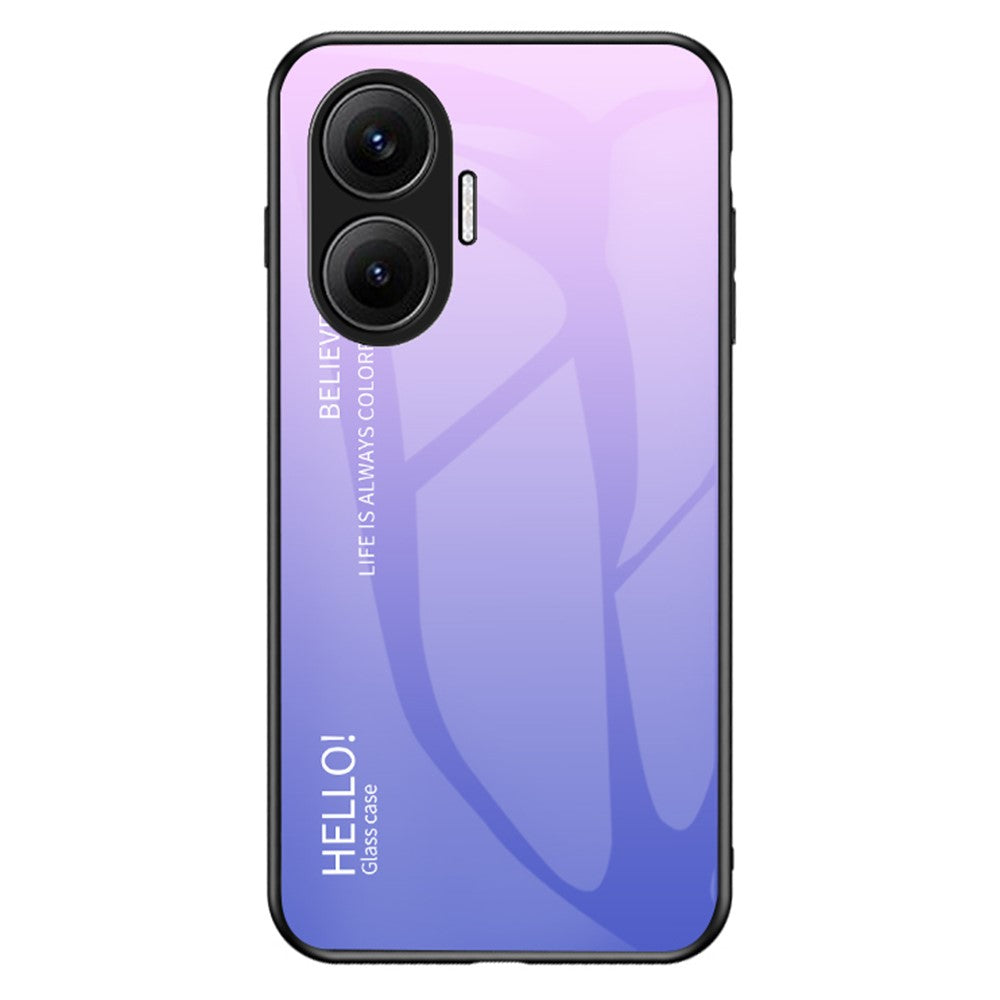 For Xiaomi Poco F7 5G / Redmi Turbo 4 Pro 5G Case Anti-Scratch Tempered Glass + PC + TPU Phone Cover