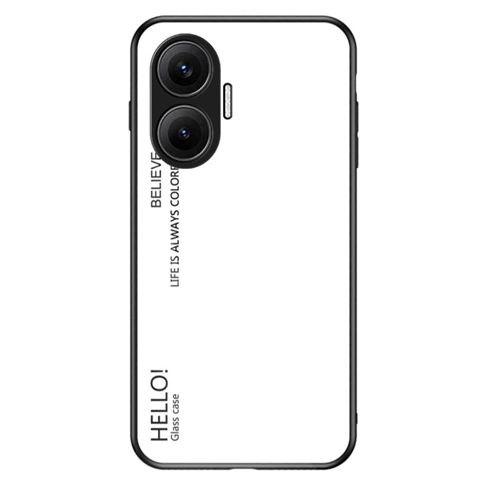 For Xiaomi Poco F7 5G / Redmi Turbo 4 Pro 5G Case Anti-Scratch Tempered Glass + PC + TPU Phone Cover