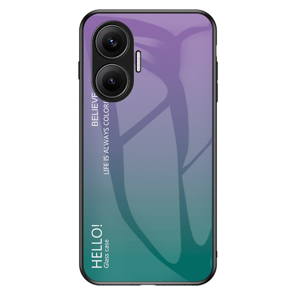 For Xiaomi Poco F7 5G / Redmi Turbo 4 Pro 5G Case Anti-Scratch Tempered Glass + PC + TPU Phone Cover
