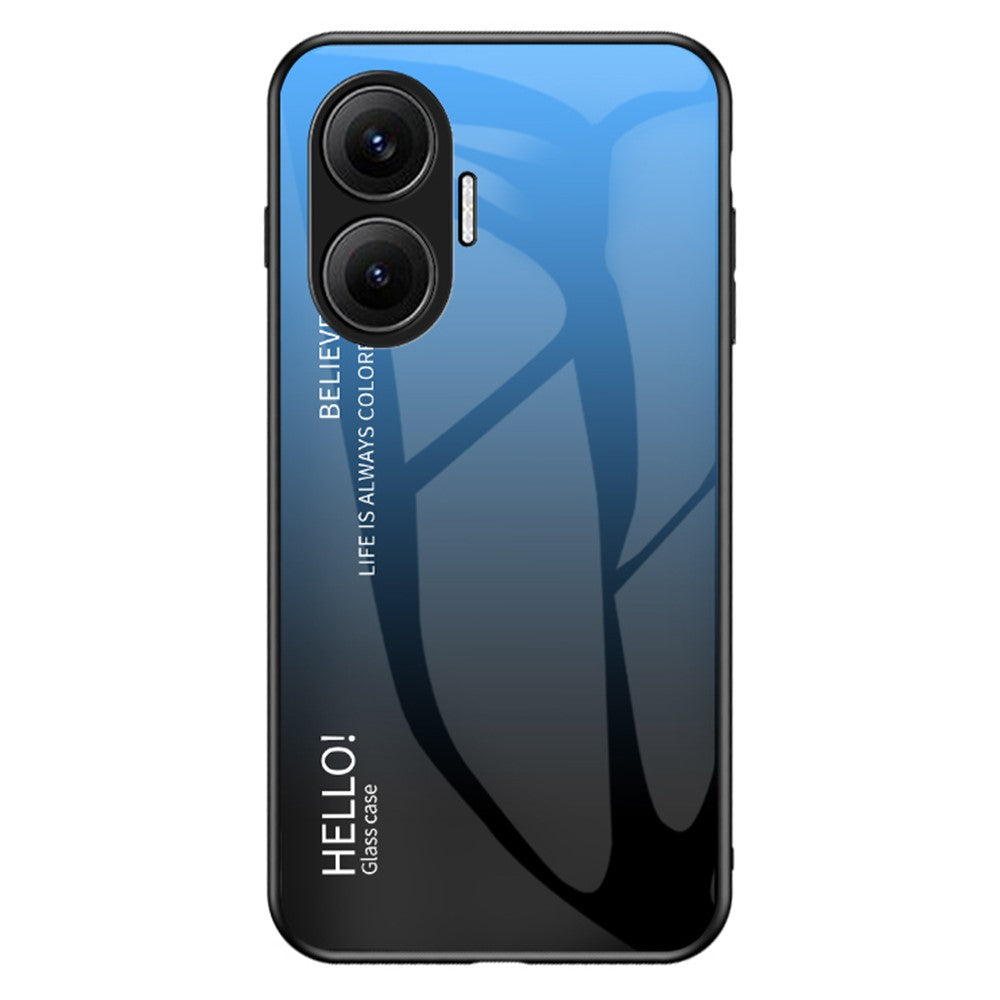 For Xiaomi Poco F7 5G / Redmi Turbo 4 Pro 5G Case Anti-Scratch Tempered Glass + PC + TPU Phone Cover