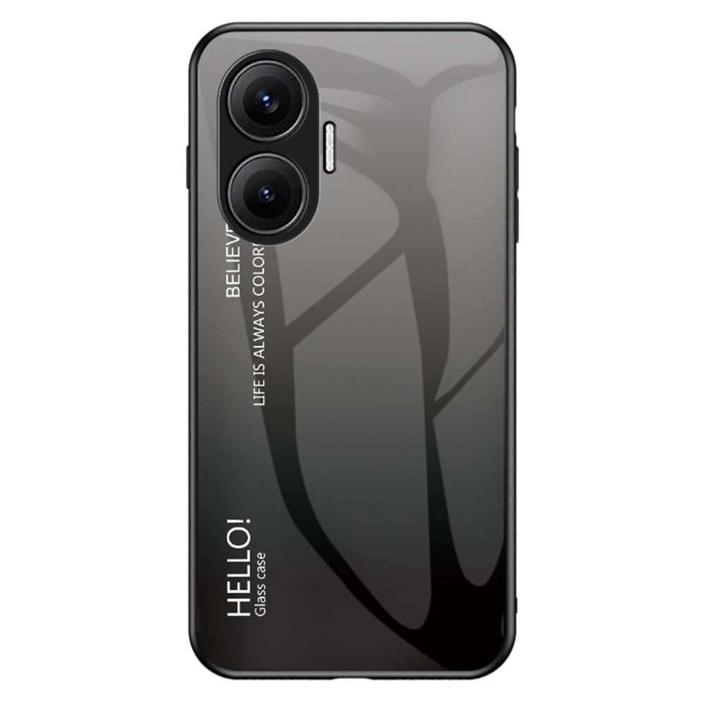 For Xiaomi Poco F7 5G / Redmi Turbo 4 Pro 5G Case Anti-Scratch Tempered Glass + PC + TPU Phone Cover