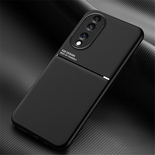 Honor 70 5G Handyhülle – Cellphone Case Fallsichere Linien, bedrucktes PU-Leder + TPU-Hybridschale mit integriertem Metallblech