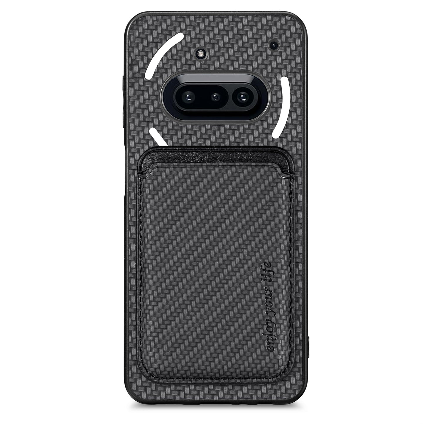 For Nothing Phone (3a) Case Magnetic Detachable Card Holder Phone Back Cover