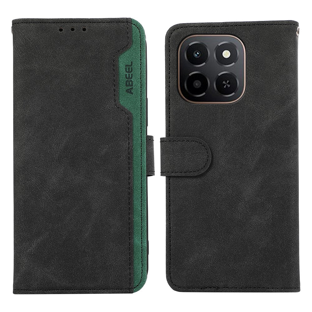 ABEEL For Honor X6c 4G Case Color Splicing Leather Flip Phone Cover RFID Blocking
