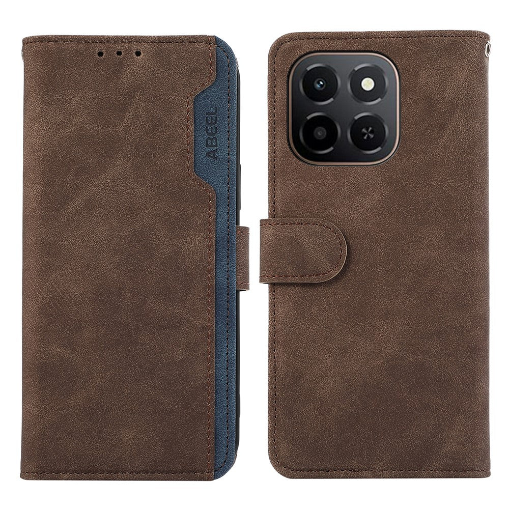 ABEEL For Honor X6c 4G Case Color Splicing Leather Flip Phone Cover RFID Blocking