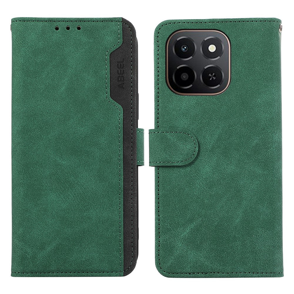 ABEEL For Honor X6c 4G Case Color Splicing Leather Flip Phone Cover RFID Blocking