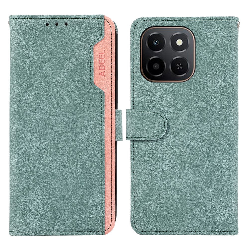 ABEEL For Honor X6c 4G Case Color Splicing Leather Flip Phone Cover RFID Blocking