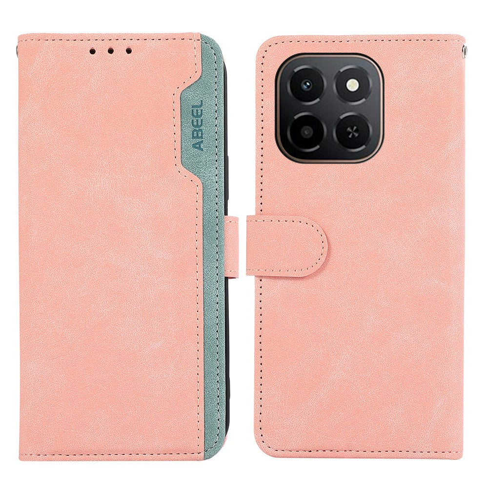 ABEEL For Honor X6c 4G Case Color Splicing Leather Flip Phone Cover RFID Blocking
