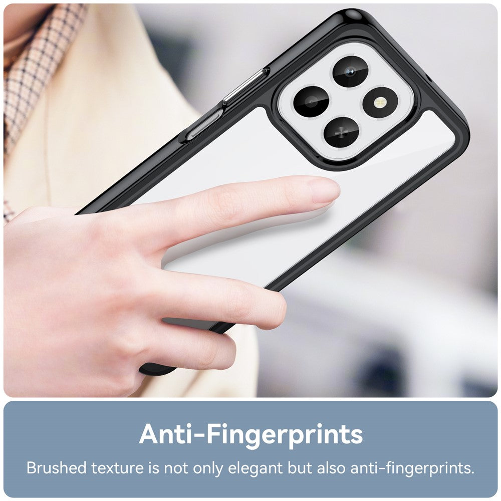 Honor X6c 4G Transparente Handyhülle – Stoßfeste Rückseite, aus TPU & Acryl