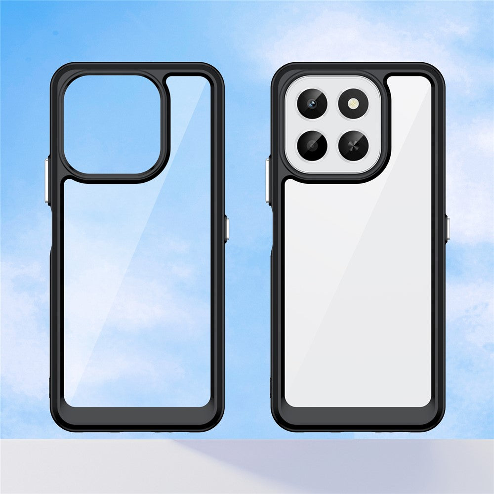 Honor X6c 4G Transparente Handyhülle – Stoßfeste Rückseite, aus TPU & Acryl
