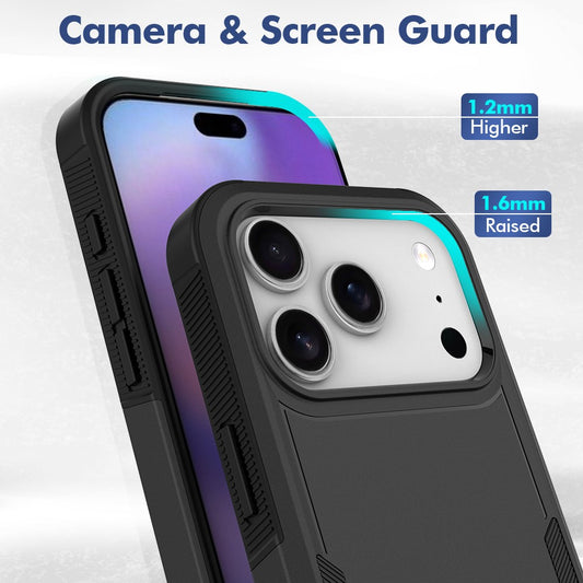 For iPhone 18 Pro / 17 Pro Case 2 in 1 PC + TPU Shockproof Phone Cover