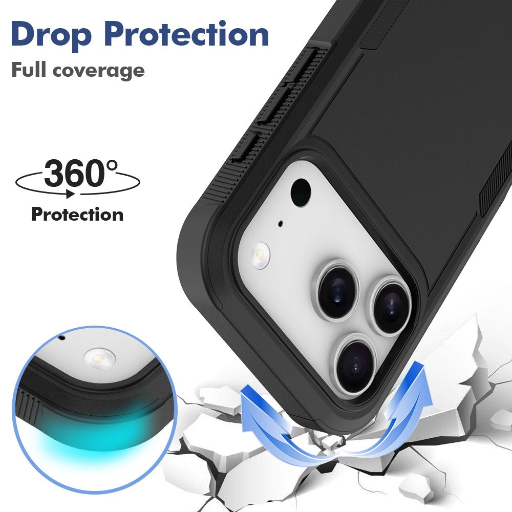 For iPhone 18 Pro / 17 Pro Case 2 in 1 PC + TPU Shockproof Phone Cover