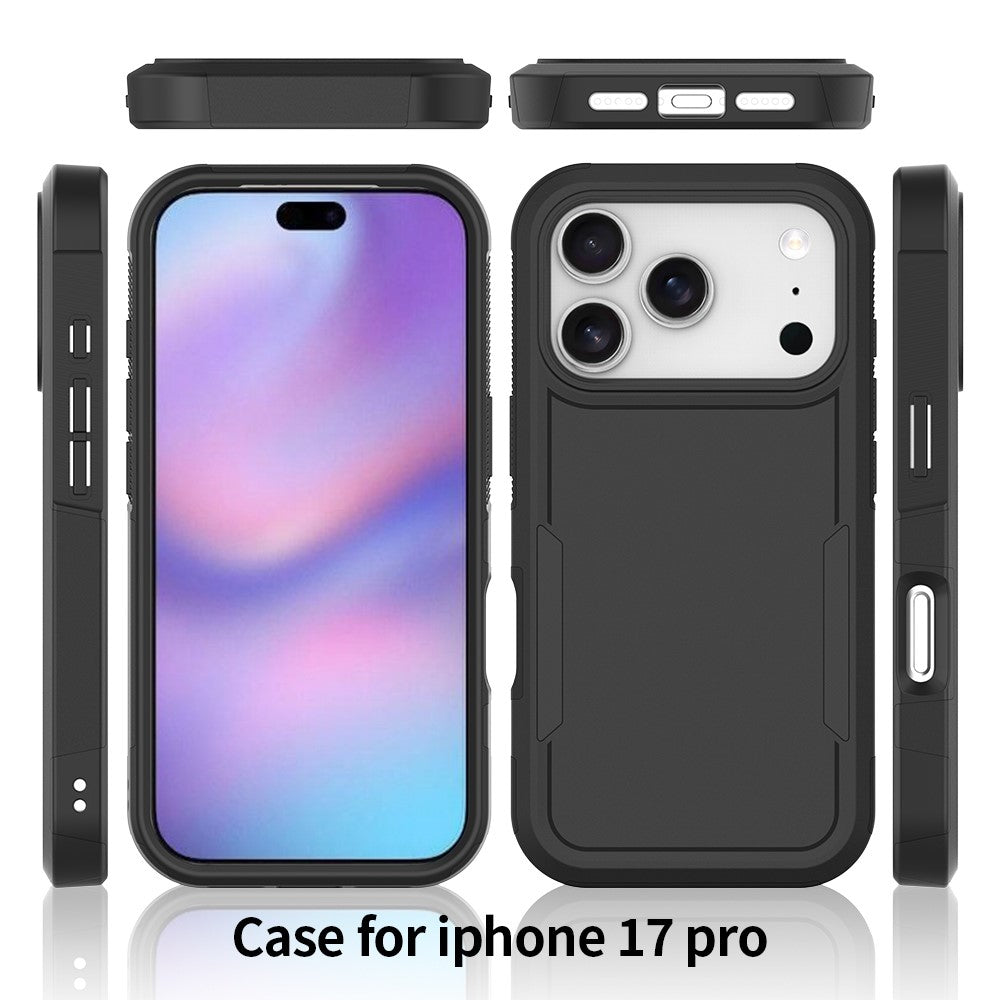 For iPhone 18 Pro / 17 Pro Case 2 in 1 PC + TPU Shockproof Phone Cover