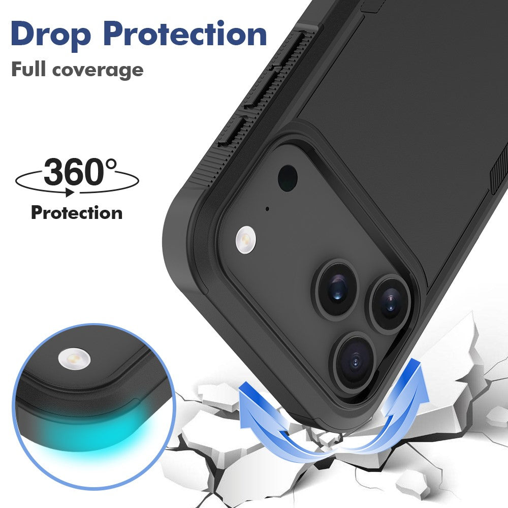 For iPhone 18 Pro Max / 17 Pro Max Case 2 in 1 PC + TPU Shockproof Phone Cover