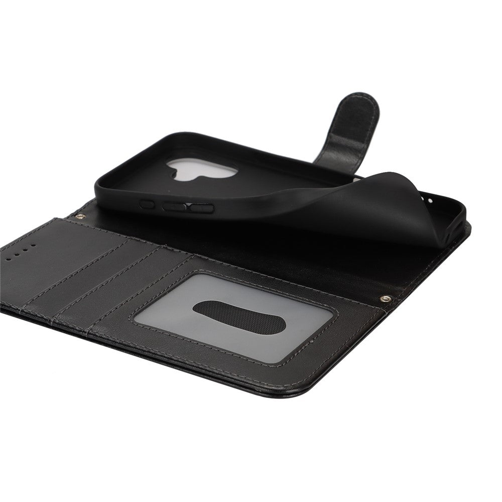 iPhone 16 Wallet-Hülle – Mit Musterdruck, Kartenfächer & Riemen