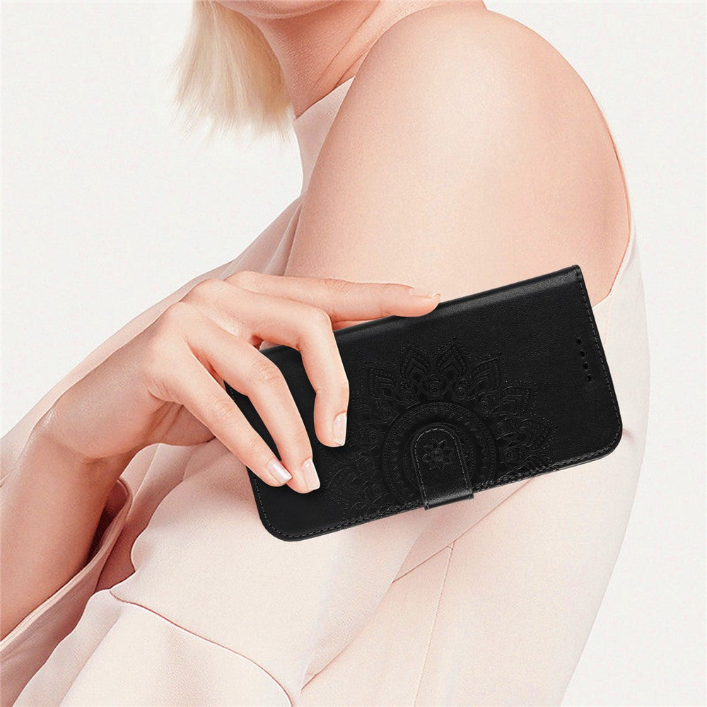 iPhone 16 Pro Wallet-Hülle – Mit Musterdruck, Kartenfächer & Riemen