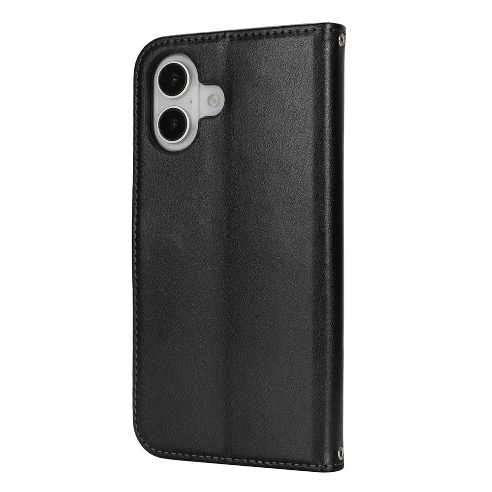 iPhone 16 Plus Wallet-Hülle – Mit Musterdruck, Kartenfächer & Riemen