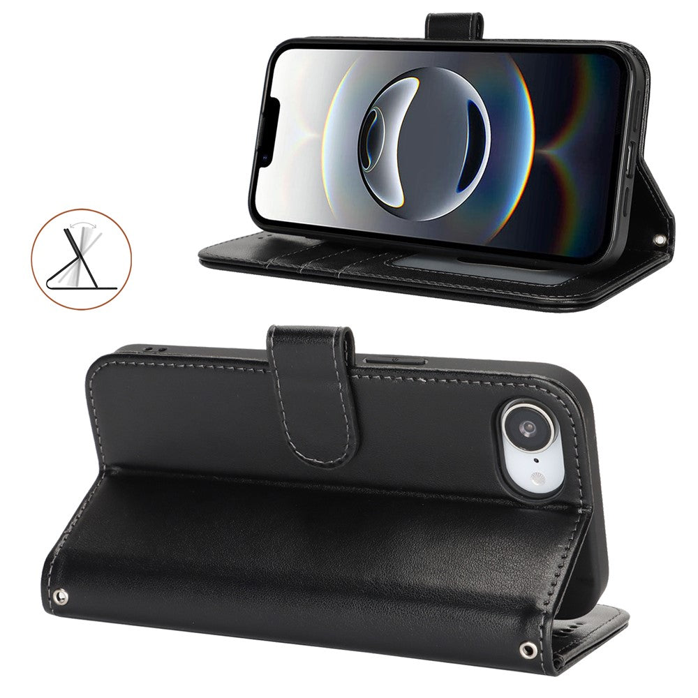 iPhone 16e Wallet-Hülle – Mit Musterdruck, Kartenfächer & Riemen