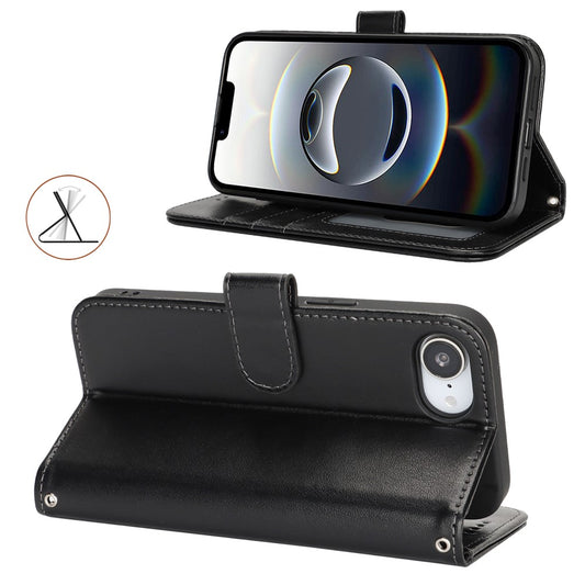 iPhone 16e Wallet-Hülle – Mit Musterdruck, Kartenfächer & Riemen