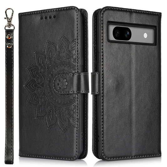 Pixel 7a Wallet-Hülle – Mit Musterdruck, Kartenfächer & Riemen
