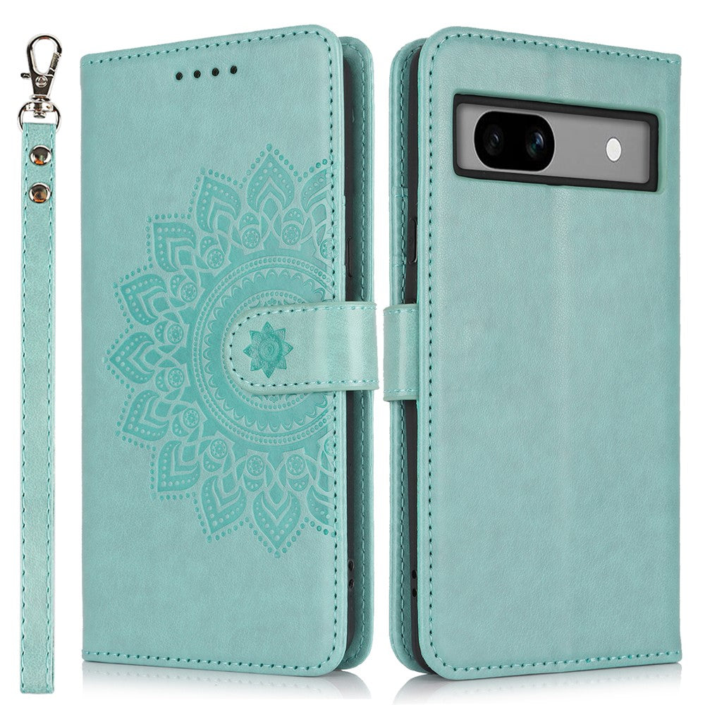 Pixel 7a Wallet-Hülle – Mit Musterdruck, Kartenfächer & Riemen