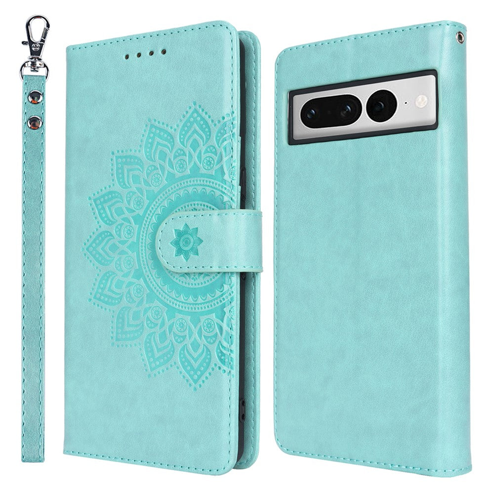 Pixel 7 Pro 5G Wallet-Hülle – Mit Musterdruck, Kartenfächer & Riemen