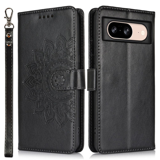 Pixel 8 Wallet-Hülle – Mit Musterdruck, Kartenfächer & Riemen