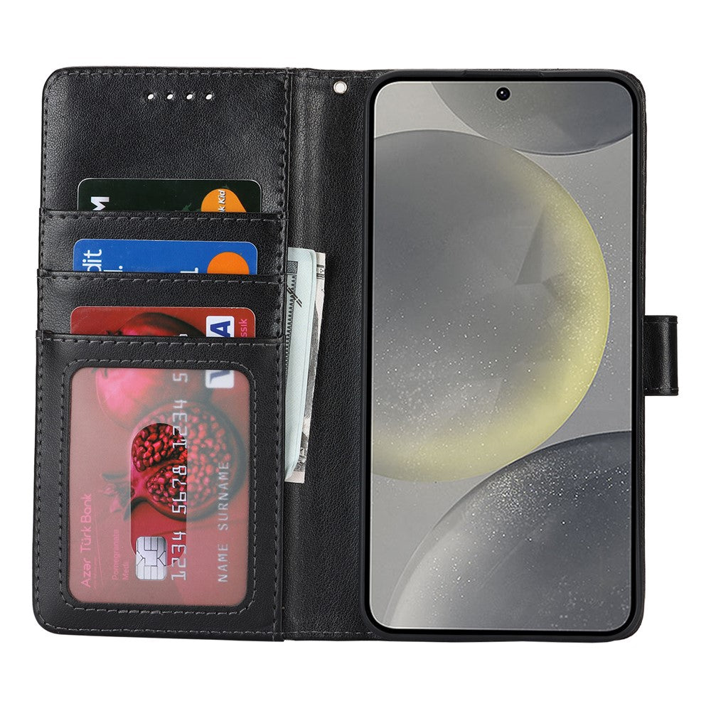 Galaxy S24 Wallet-Hülle – Mit Musterdruck, Kartenfächer & Riemen