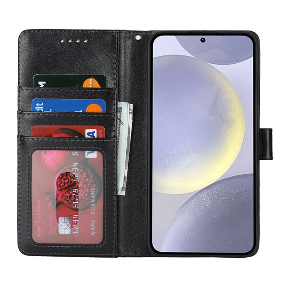 Galaxy S24 Plus Wallet-Hülle – Mit Musterdruck, Kartenfächer & Riemen