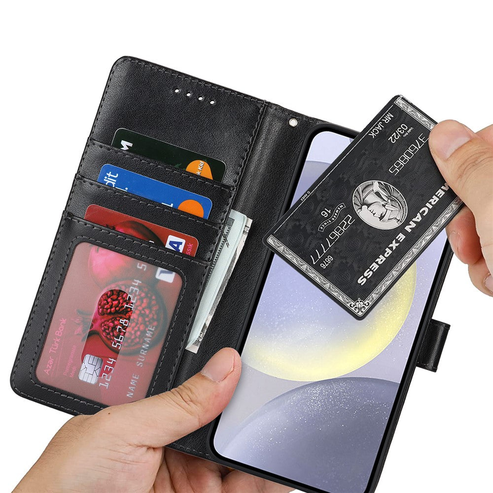 Galaxy S24 Plus Wallet-Hülle – Mit Musterdruck, Kartenfächer & Riemen