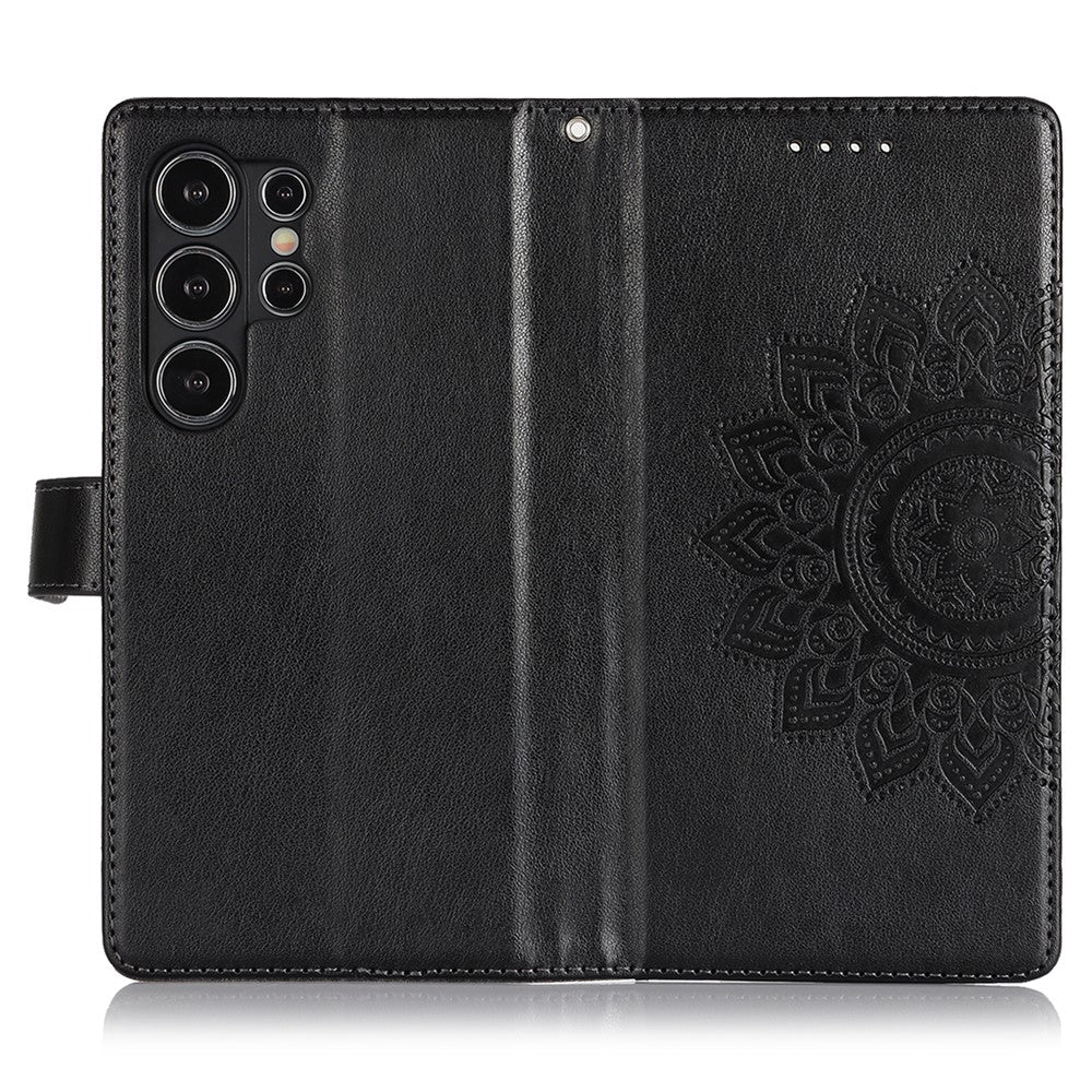 Galaxy S24 Ultra Wallet-Hülle – Mit Musterdruck, Kartenfächer & Riemen
