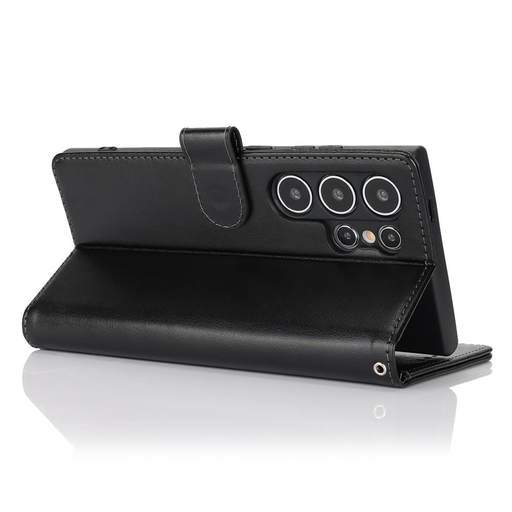 Galaxy S24 Ultra Wallet-Hülle – Mit Musterdruck, Kartenfächer & Riemen