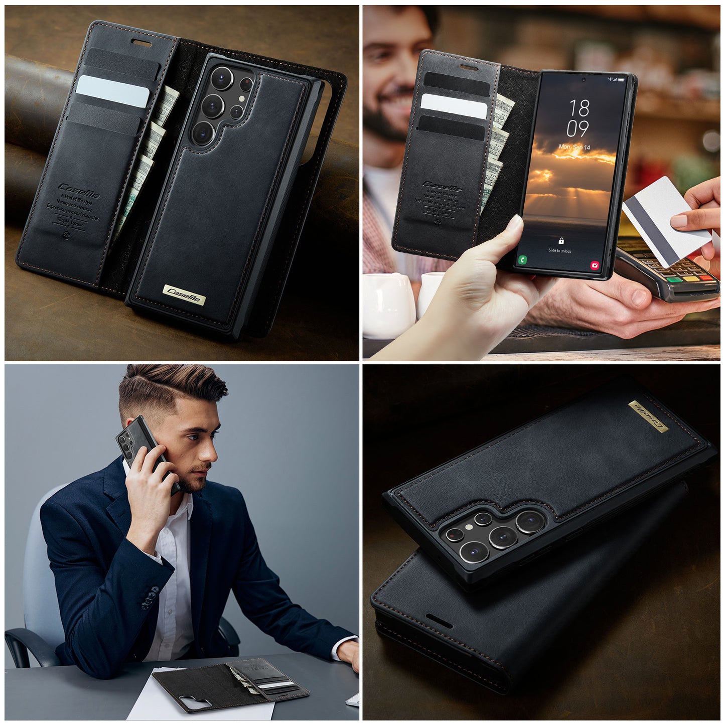 Galaxy S22 Ultra 5G Wallet-Hülle – Kompatibel mit MagSafe mit RFID-Blockierung