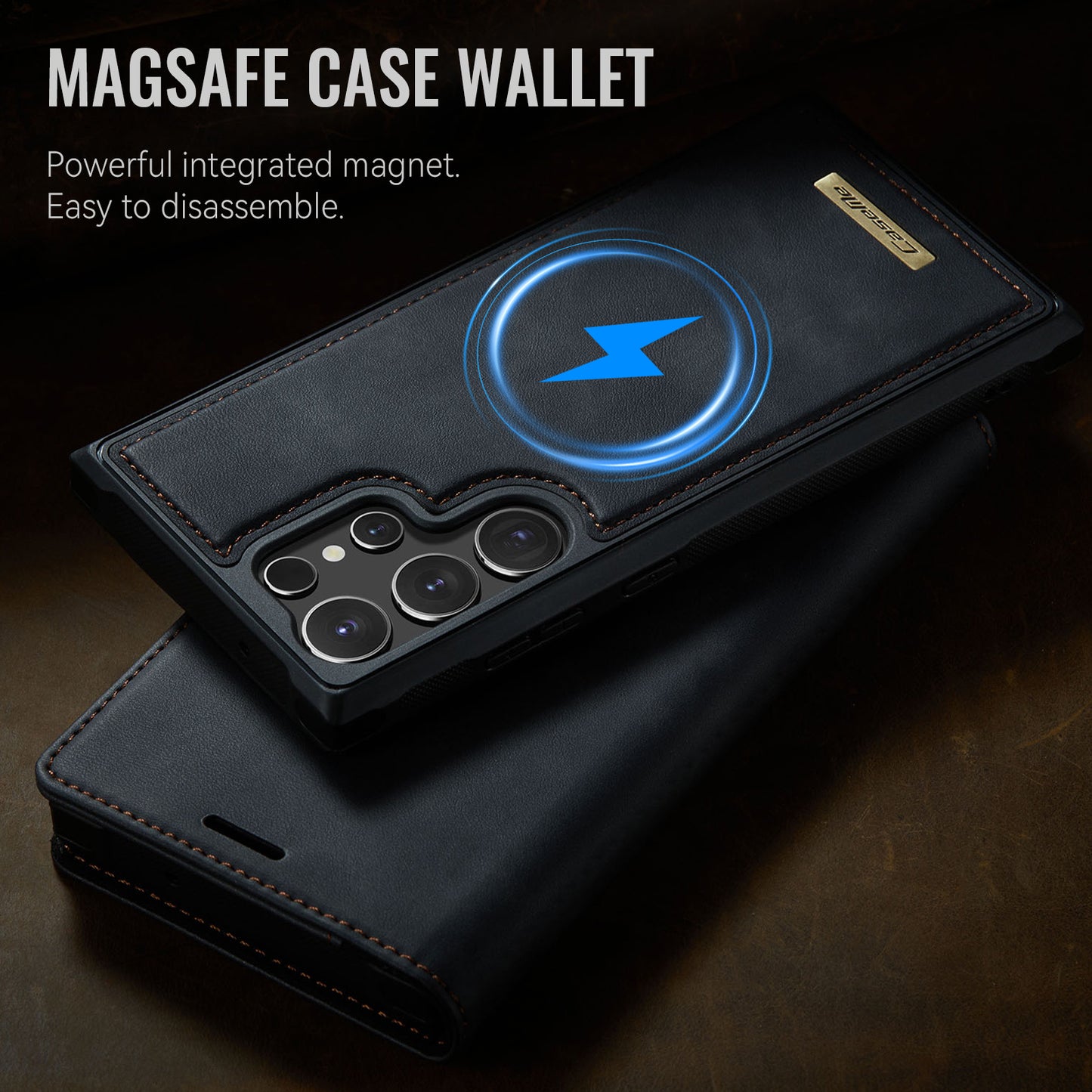 Galaxy S23 Ultra Wallet-Hülle – Kompatibel mit MagSafe mit RFID-Blockierung