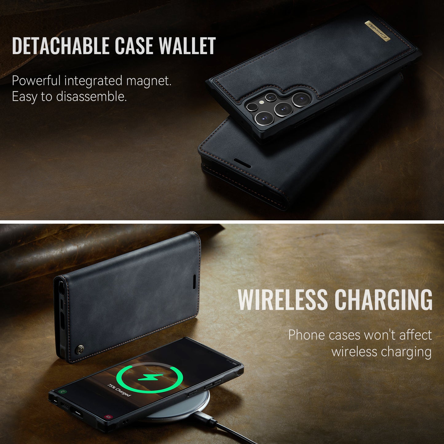 Galaxy S23 Ultra Wallet-Hülle – Kompatibel mit MagSafe mit RFID-Blockierung