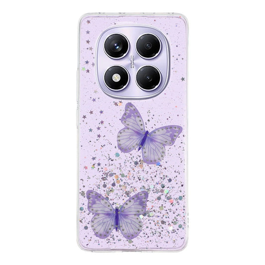 Xiaomi Redmi Note 14 Pro 5G / Xiaomi Poco X7 5G Handyhülle – Poco X7 5G Epoxy PVC Schmetterling TPU Ästhetik