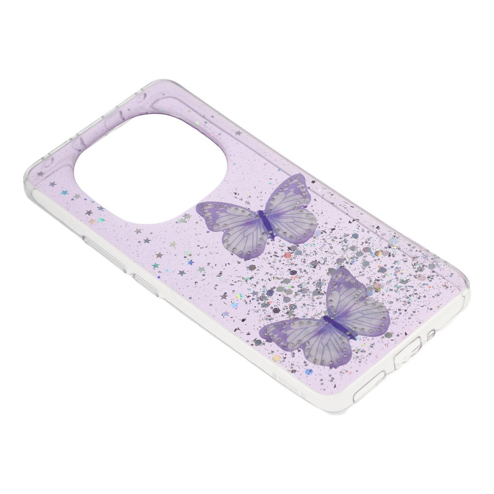 For Xiaomi Redmi Note 14 Pro 4G Case Epoxy PVC Butterfly TPU Aesthetics Phone Cover