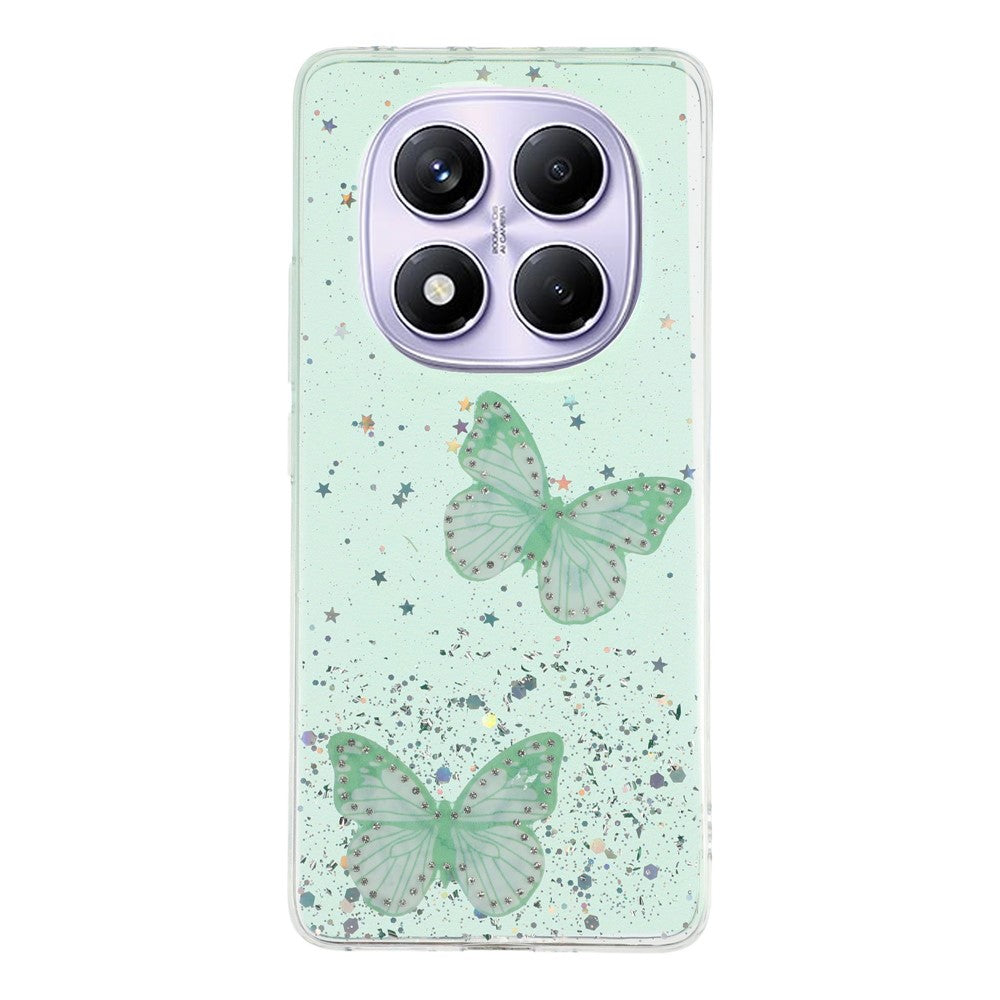 For Xiaomi Redmi Note 14 Pro 4G Case Epoxy PVC Butterfly TPU Aesthetics Phone Cover