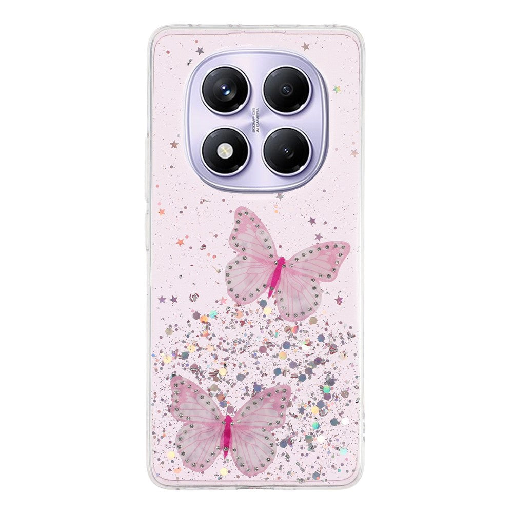 For Xiaomi Redmi Note 14 Pro 4G Case Epoxy PVC Butterfly TPU Aesthetics Phone Cover