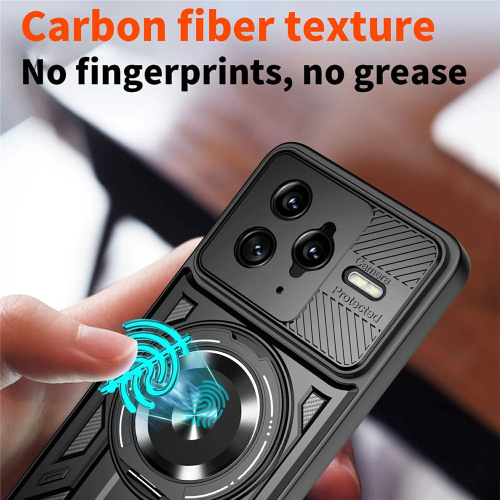 For Xiaomi Poco F7 Ultra 5G  /  Redmi K80 Pro 5G Magnetic Case Rotating Kickstand TPU + PC Phone Cover