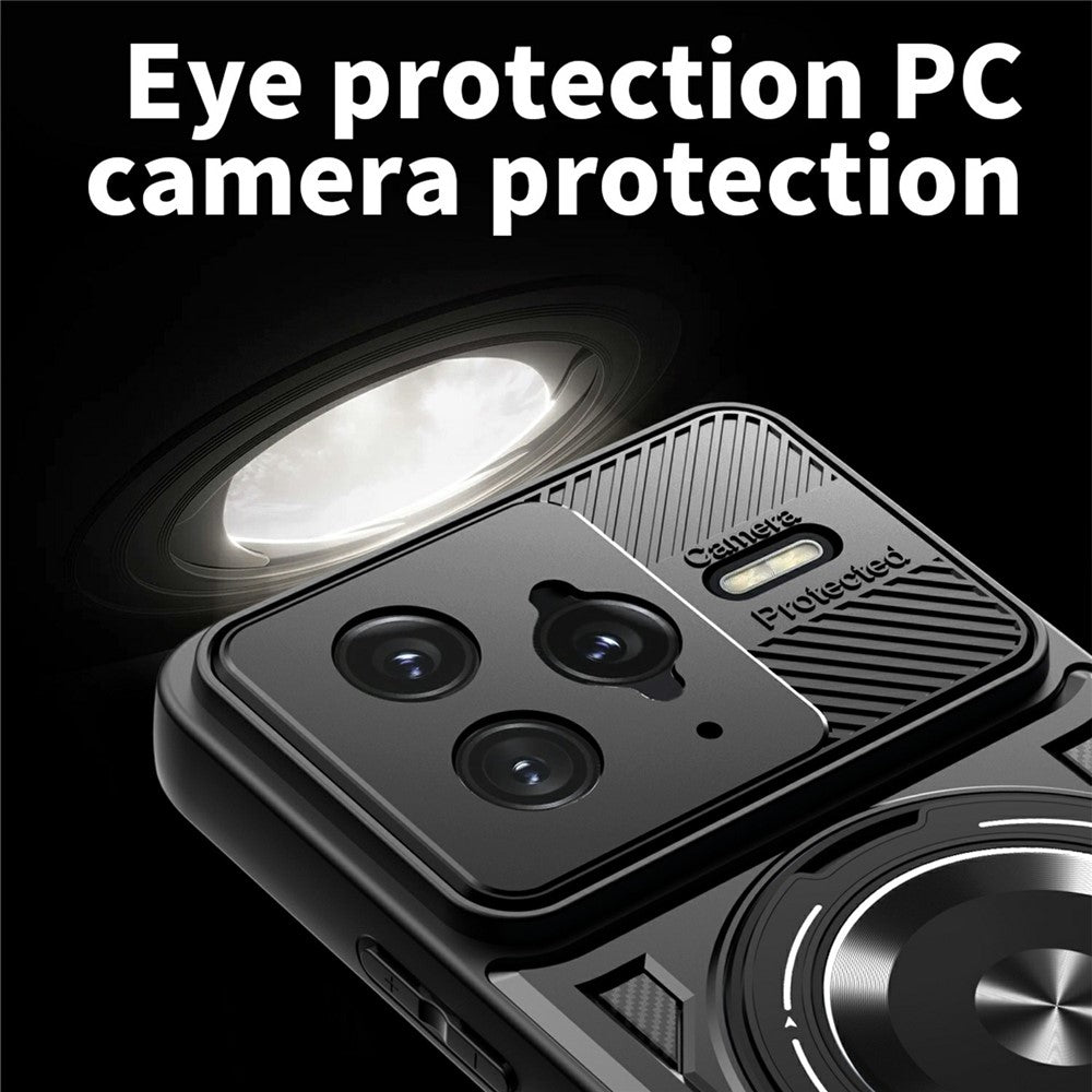 For Xiaomi Poco F7 Ultra 5G  /  Redmi K80 Pro 5G Magnetic Case Rotating Kickstand TPU + PC Phone Cover