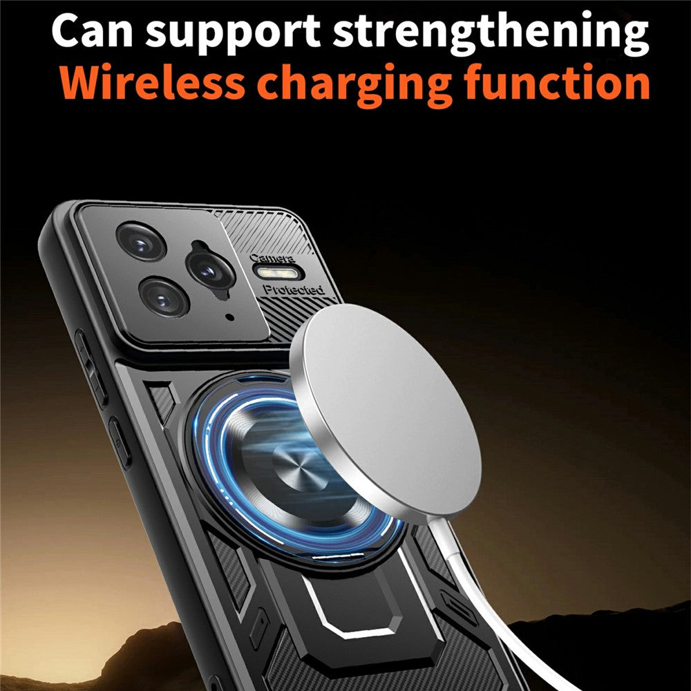 For Xiaomi Poco F7 Ultra 5G  /  Redmi K80 Pro 5G Magnetic Case Rotating Kickstand TPU + PC Phone Cover