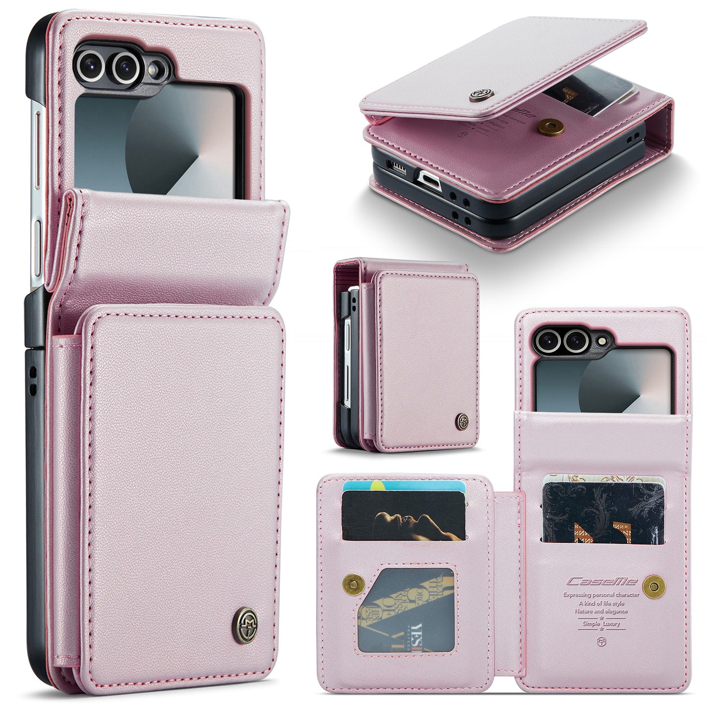 Galaxy Z Flip7 FE 5G Faltbare Wallet-Hülle – RFID & 5 Kartenfächer