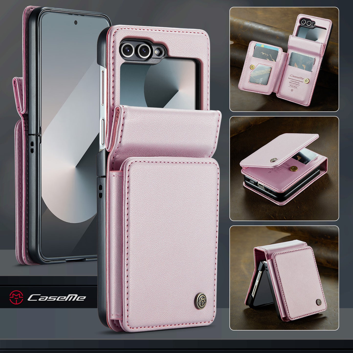 Galaxy Z Flip7 FE 5G Faltbare Wallet-Hülle – RFID & 5 Kartenfächer