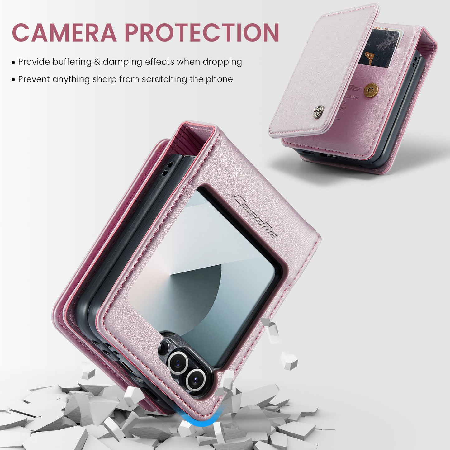 Galaxy Z Flip7 FE 5G Faltbare Wallet-Hülle – RFID & 5 Kartenfächer