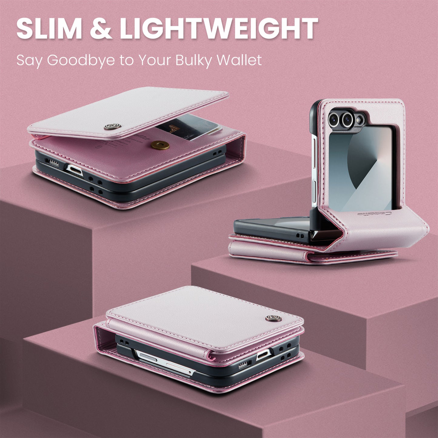 Galaxy Z Flip7 FE 5G Faltbare Wallet-Hülle – RFID & 5 Kartenfächer