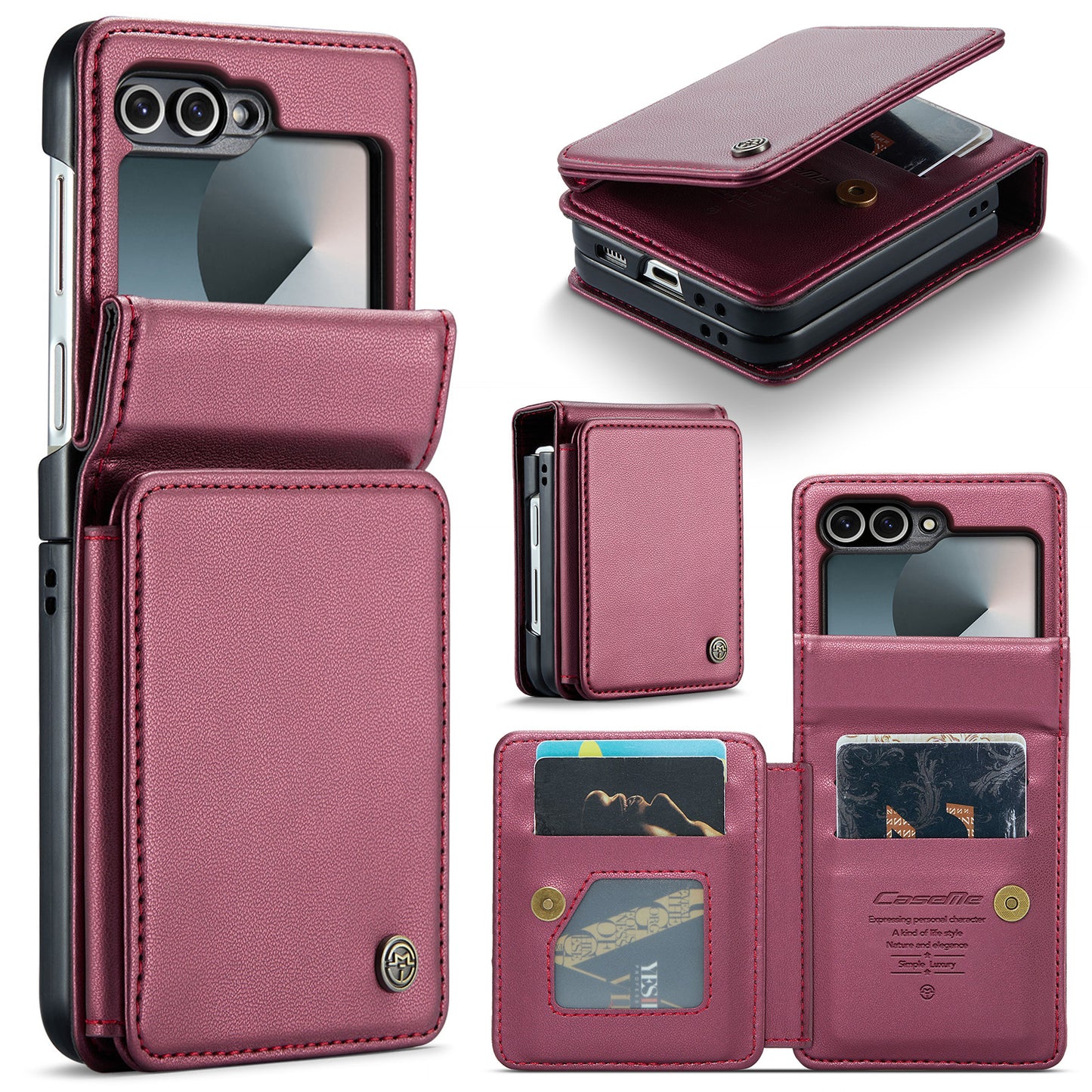 Galaxy Z Flip7 FE 5G Faltbare Wallet-Hülle – RFID & 5 Kartenfächer