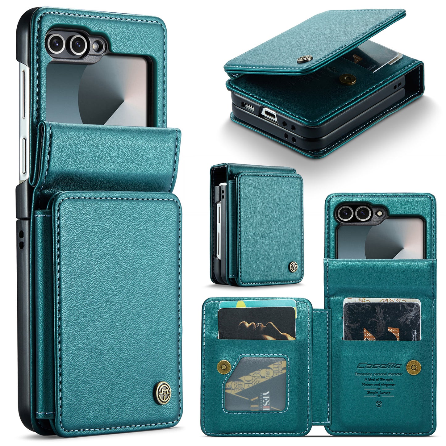 Galaxy Z Flip7 FE 5G Faltbare Wallet-Hülle – RFID & 5 Kartenfächer